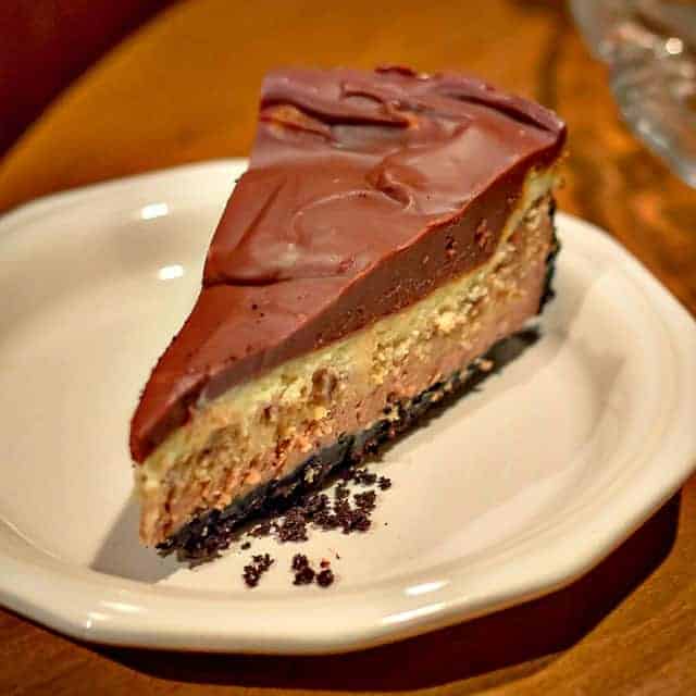 Triple Layer Chocolate Glazed Chocolate Cheesecake