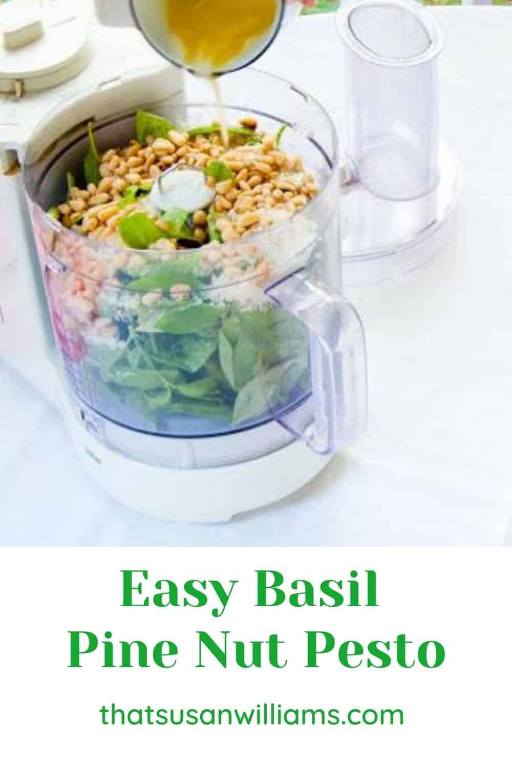 Easy Basil Pine Nut Pesto