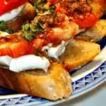 Permalink to: Heirloom Tomato Appetizer with Bacon, Fresh Mozzarella and Basil Heirloom Tomato Bruschetta with Bacon, Fresh Mozzarella and Basil is probably the best appetizer I've ever made.