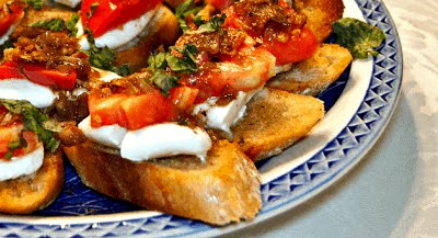 Heirloom Tomato Bruschetta with Bacon, Fresh Mozzarella and Basil is probably the best appetizer I've ever made.