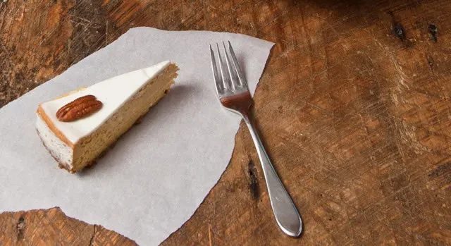 Bourbon Pumpkin Cheesecake with Bourbon Sour Cream Glaze