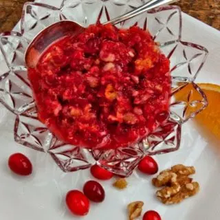 Easy Cranberry Orange Apple Walnut Relish is the easiest, quickest recipe you'll make for Thanksgiving or Christmas, but it's so delicious that it will become a family tradition.