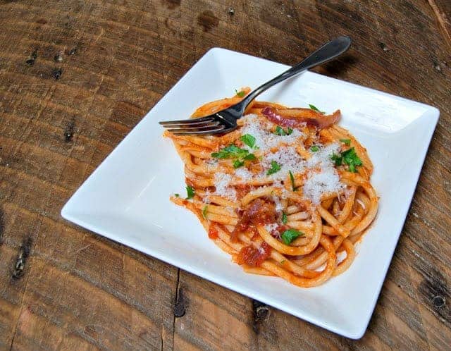Best Pasta Ever: Perciatelli all'Amatriciana https://thatsusanwilliams.com