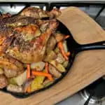 Best Roast Chicken in a Cast Iron Skillet has many innovative ideas, that take a simple Roast Chicken from Good, to GREAT. #chicken #roastchicken #oven #castiron