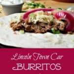 Cheap, easy and delicious, Lincoln Town Car Burritos are a frugal meal of beans, but the pickled onions take them over the top.