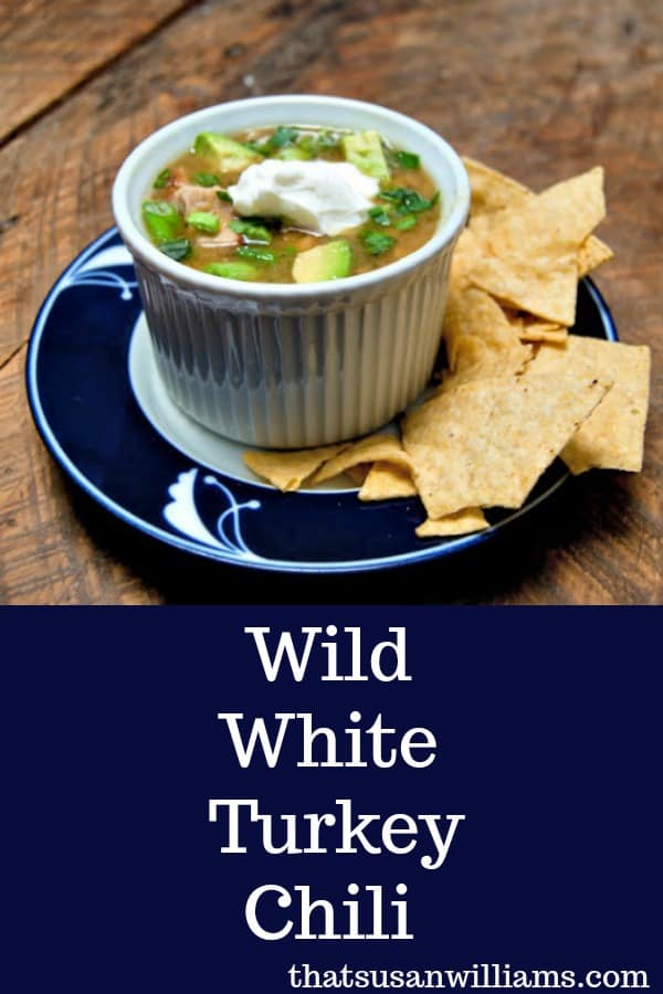 Wild White Turkey Chili gets its great flavor from a combination of 3 different chili peppers: poblano, Anaheim, and jalapeño. #chili #whitechili #turkeychili