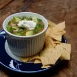 Permalink to: (Wild) White Turkey Chili Wild White Turkey Chili gets its great flavor from a combination of 3 different chili peppers: poblano, Anaheim, and jalapeño. #chili #whitechili #turkeychili