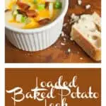 Loaded Baked Potato Leek Soup with Bacon is perhaps the ultimate comfort food! Perfect for those looking for frugal recipes.