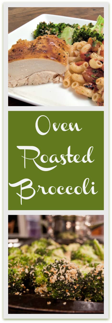 Oven Roasted Broccoli with Panko and Parmesan Cheese