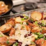 Warm Grilled Potato Salad with Kalamata Olives and Shaved Parm