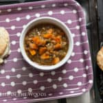 Permalink to: Soup for a Chilly Fall Evening: Lentil Soup with Kielbasa Lentil Soup with Kielbasa is the perfect comfort food for a chilly fall or winter evening.