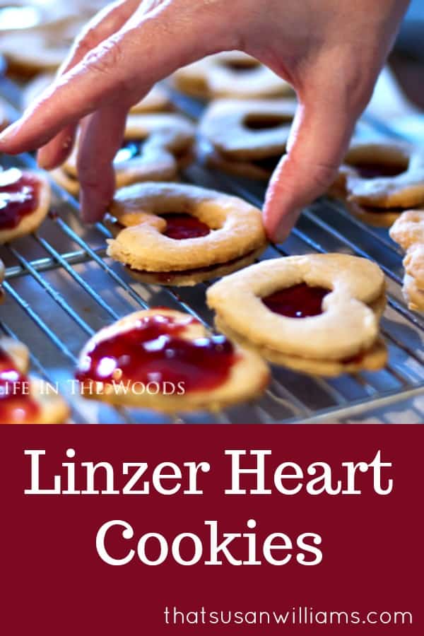 Valentine's Day is the perfect excuse to make Linzer Heart Cookies #cookies #Valentinesday #cookierecipe #raspberry #almonds