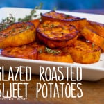 Maple Thyme Glazed Roasted Sweet Potatoes