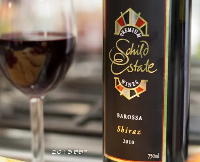 red wine Shiraz
