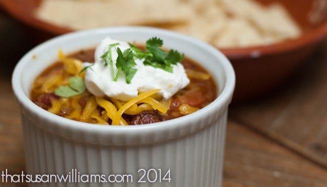 World's Best Venison Chili: this chili recipe works equally well with beef, perfect for the Super Bowl.