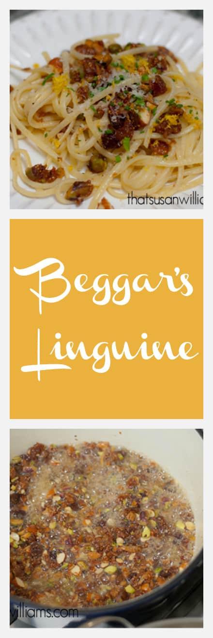 Beggar's Linguine is the perfect meal for when you've got nothing in the fridge, but a well supplied pantry. Quick, easy and amazingly delicious!