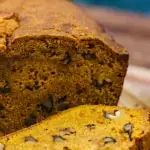 Easy, Homemade Spiced Pumpkin Bread with Walnuts #pumpkin #pumpkinbread #walnuts #fallrecipe #recipe #homemade