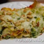 Permalink to: Roasted Butternut Squash, Leek and Ricotta Lasagna with Pine Nuts Roasted Butternut Squash and Leek Ricotta Béchamel Lasagna