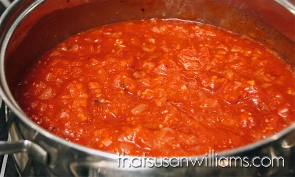 Tomato Sauce Simmering