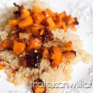 Bacon-Roasted Buttercup Squash with Rosemary Honey