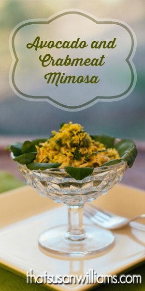 Avocado and Crabmeat Mimosa