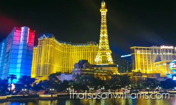 Bally's, the Paris Hotel, as seen from "Lake Como"