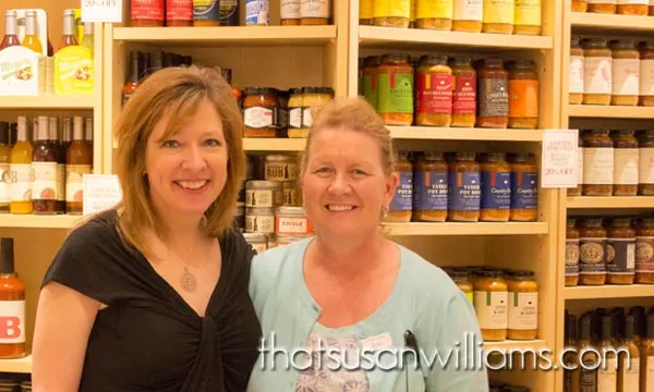 Susan and Joan, at Williams-Sonoma, the Mall at Green Hills