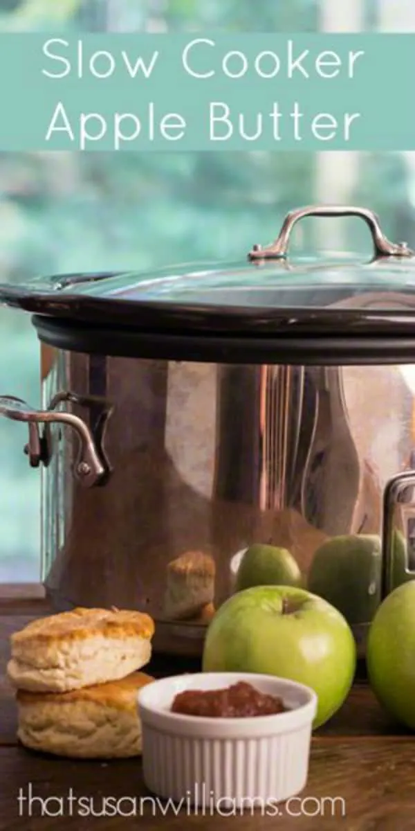 Slow Cooker Apple Butter #applebutter #applerecipes #slowcooker #homemade #fall #crockpot