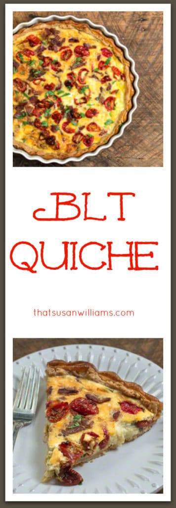 A delicious quiche with bacon, sautéed leeks and roasted tomatoes.