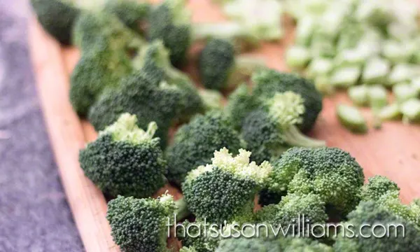 Broccoli: the trunks and the treetops