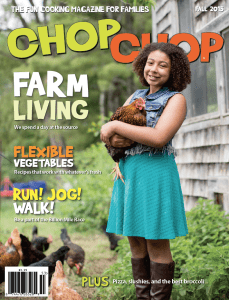 The fall cover of ChopChop Magazine