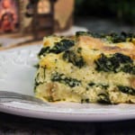 Spinach Strada with Gruyère Cheese