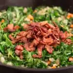 Permalink to: Kale, Bacon and Cannellini Bean Skillet Pot Pie Kale, Bacon and Cannellini Bean Skillet Pot Pie is delicious, nutritious comfort food for a chilly evening.