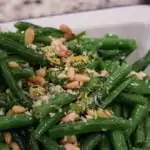 Green Beans Gremolata Recipe #greenbeans #sidedish