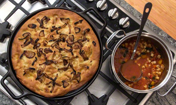 Foccacia with caramelized onions