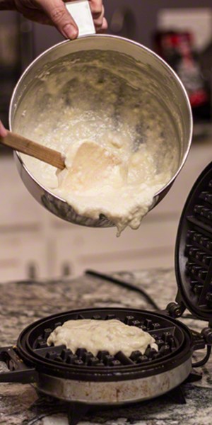 Waffles with Chicken Gravy