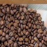 How To Roast Gourmet Coffee Beans at Home (and save money). Can you believe we do it in a WhirleyPop?#coffeebeans #roastcoffeebeans #greencoffeebeans #popcornpopper #DIY