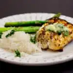 Permalink to: Grilled Halibut with Cilantro-Lime Compound Butter Grilled Halibut with Cilantro-Lime Butter