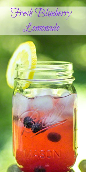 Looking for a blueberry recipe? Fresh Blueberry Lemonade is a perfect summer beverage!