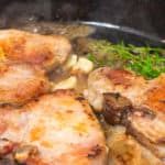 Pan Roasted Pork Chops with Garlic, Thyme & Browned Butter