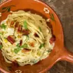 Permalink to: Fresh Corn Carbonara Fresh Corn Carbonara with a Quick Cleanup, using Scotch-Brite® Scrubbing Dish Cloth