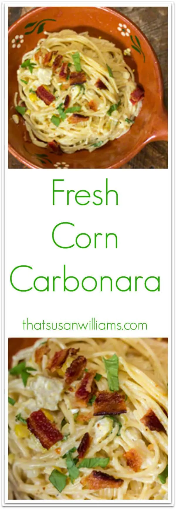 Fresh Corn Carbonara with a Quick Cleanup, using Scotch-Brite® Scrubbing Dish Cloth