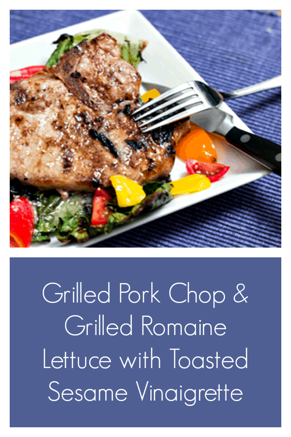 You'll be amazed by the delicious flavors of the grilled romaine lettuce, and the sesame vinaigrette. #grilledromaine #grilledsalad #grilling #grilledporkchop #grillitlikeasteak