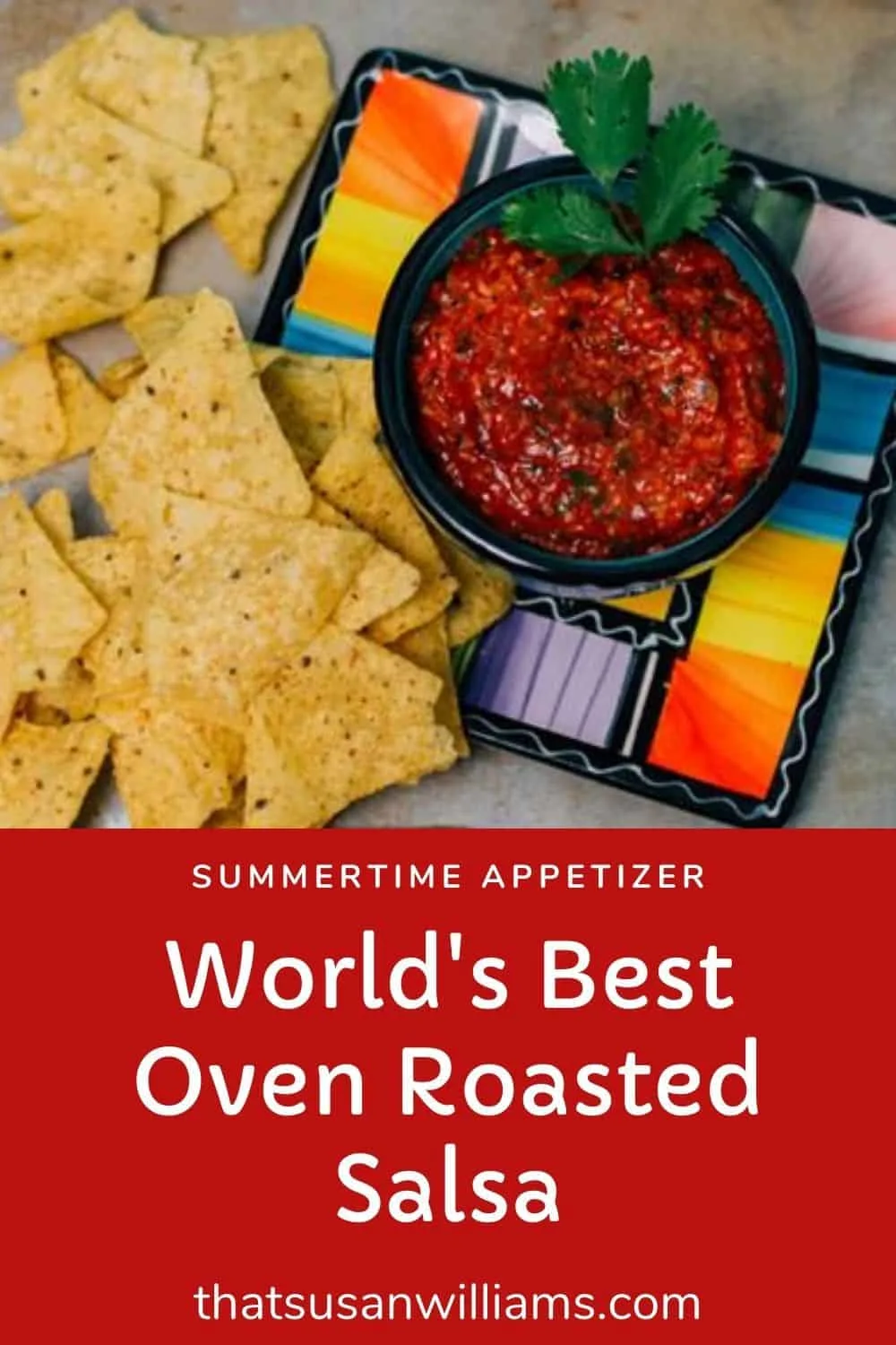 World's Best Oven Roasted Salsa, homemade, and made with fresh tomatoes, is easy and delicious. Roasting them brings an AMAZING depth of flavor. This salsa will make you famous!!! #freshtomatoes #homemade #ovenroasted