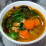 Cold/Flu Season calls for Flu-Fighter Soup: Chicken Soup with Greens and Garlic.