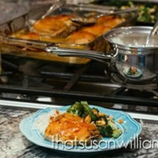 Roasted Maple Dijon Chicken with Roasted Broccoli is a great weeknight meal/Desperation Dinner!