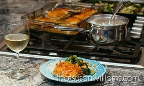 Roasted Maple Dijon Chicken with Roasted Broccoli is a great weeknight meal/Desperation Dinner!