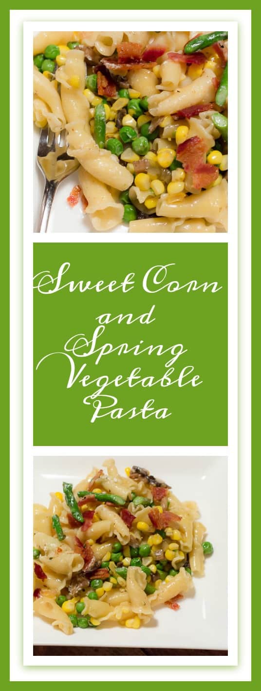 Sweet Corn and Spring Vegetable Pasta is a delicious, quick and easy recipe that is perfect for a weeknight meal. #SunshineSweetCorn #IC (ad)