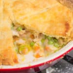 The very best way to use leftover chicken, Tarragon Chicken Pot Pie is the ultimate comfort food: creamy and delicious, with a buttery, flaky crust.