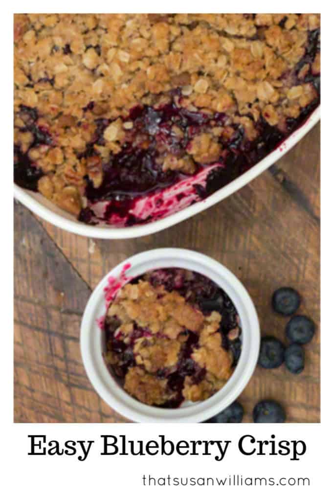 Easy Blueberry Crisp